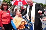 2011 Lourdes Pilgrimage - Archbishop Dolan with Malades (236/267)